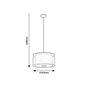 Rabalux - Lampadario su filo 3xE27/40W/230V