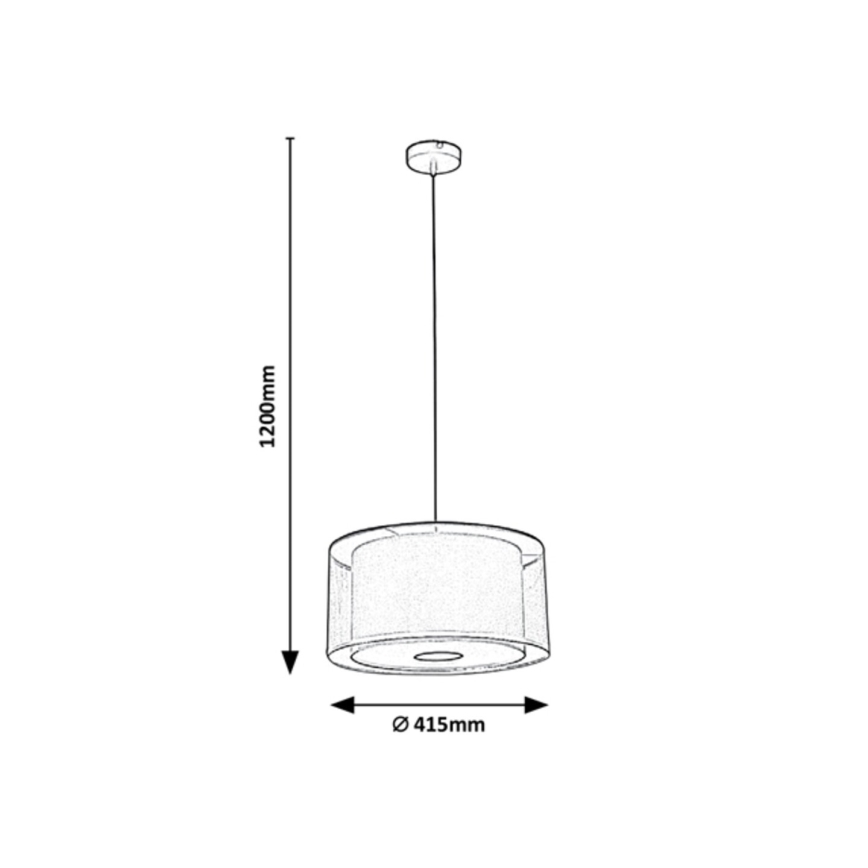 Rabalux - Lampadario su filo 3xE27/40W/230V