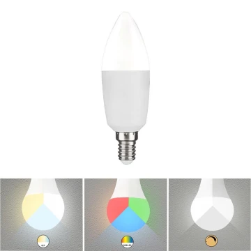 Rabalux - Lampadina LED RGB Dimmerabile C37 E14/5W/230V Wi-Fi 3000-6500K