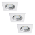 Rabalux - SET 3x Lampada LED da incasso per bagni 1xGU10/3W/230V IP44