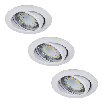 Rabalux - SET 3xLED Lampada da incasso 3xGU10/3W/230V IP40