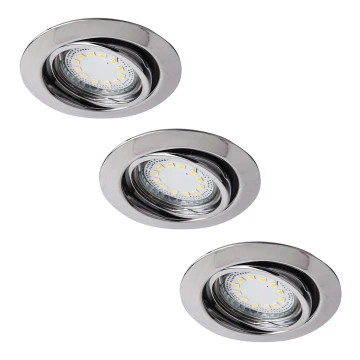 Rabalux - SET 3xLED Lampada da incasso 3xGU10/3W/230V IP40