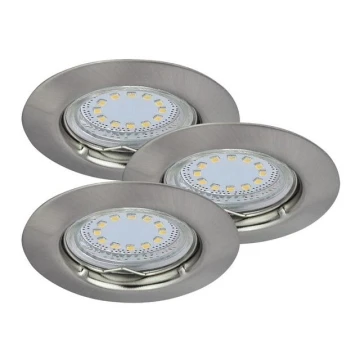 Rabalux - SET 3xLED Lampada da incasso 3xGU10/3W/230V IP40