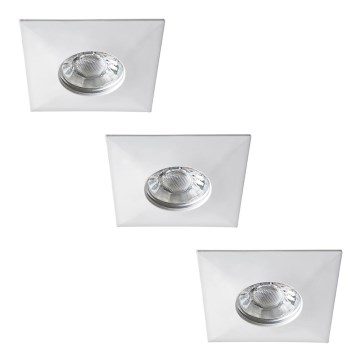 Rabalux - SET 3xLED Lampada da incasso per bagno 1xLED/4W/230V IP44