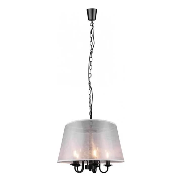 Reality - Lampadario a sospensione con catena CIMA 5xE14/40W/230V grigio