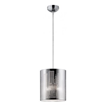 Reality - Lampadario a sospensione con filo CITY 1xE27/60W/230V cromo lucido