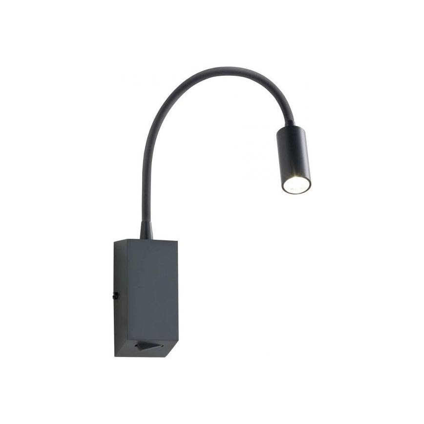 Redo 01-1194 - LED Lampada flessibile piccola HELLO LED/3W/230V nera