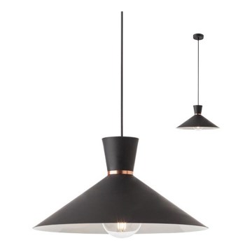 Redo 01-1462 - Lampadario a sospensione con filo KIMONO 1xE27/42W/230V nero