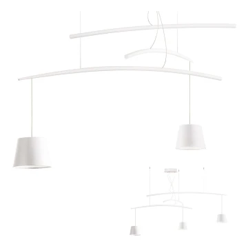 Redo 01-1524 - Lampadario LED a sospensione con filo LOLLI 3xLED/6W/230V bianco