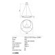 Redo 01-1794 - Lampadario a sospensione con filo LED dimmerabile TORSION LED/29W/230V diametro 55 cm bronzo