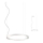 Redo 01-2202 - Lampadario LED a sospensione con filo UNION LED/34W/230V 3000K diametro 60 cm bianco