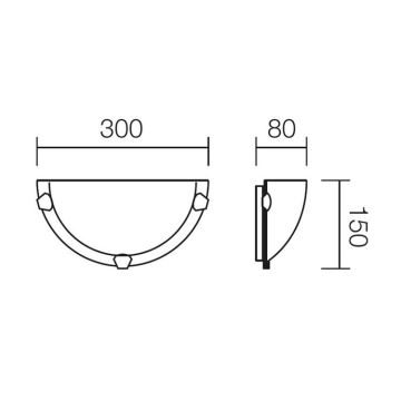 Redo 05-383 - Applique VIRGINIA 1xE27/42W/230V