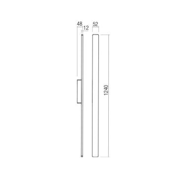 Redo 90431 - Applique a LED da esterno REFLEXA LED/20W/230V 3000K 124 cm IP54 antracite