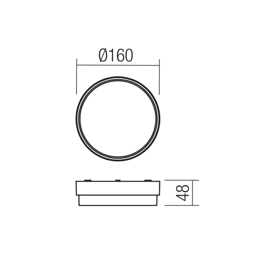 Redo 90516 - Applique a LED da esterno URANIA LED/10W/230V IP65 antracite