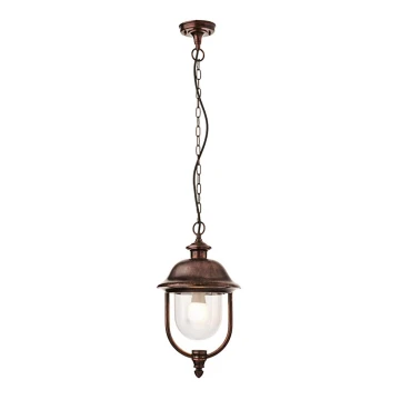 Redo 9279 - Lampadario a sospensione con catena da esterno VERONA 1xE27/70W/230V IP44