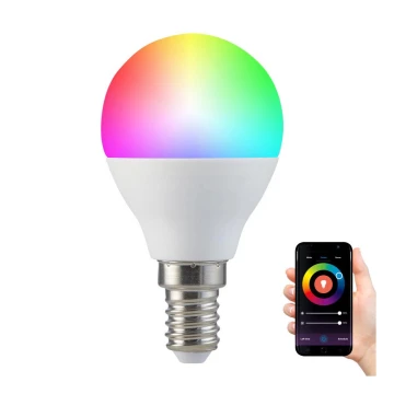 RGB Lampadina LED dimmerabile G45 E14/5,5W/230V 3000-6500K Wi-fi Tuya