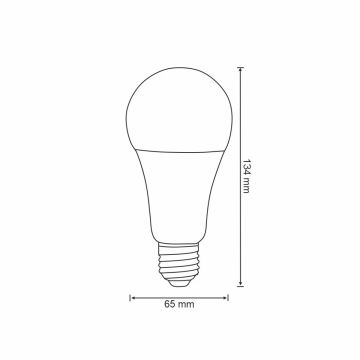 RGBW Lampadina LED dimmerabile A65 E27/11W/230V 2700-6500K Wi-Fi Tuya