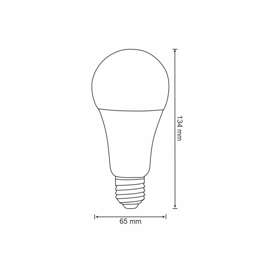 RGBW Lampadina LED dimmerabile A65 E27/11W/230V 2700-6500K Wi-Fi Tuya