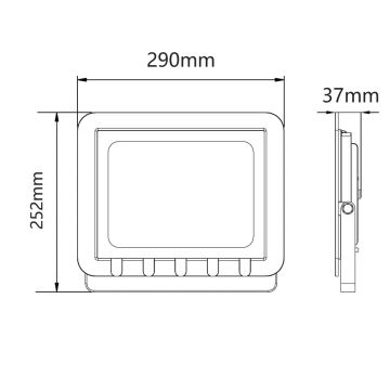 Riflettore LED da esterno LED/100W/230V 6500K IP65