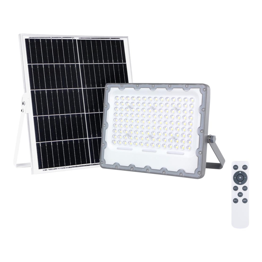 Riflettore LED with a solar panel FOCUS 100W/15000 mAh 3,2V 6000K IP65 + telecomando