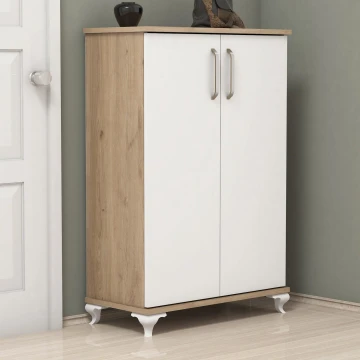 Scarpiera ASTA 100x72 cm bianco/beige