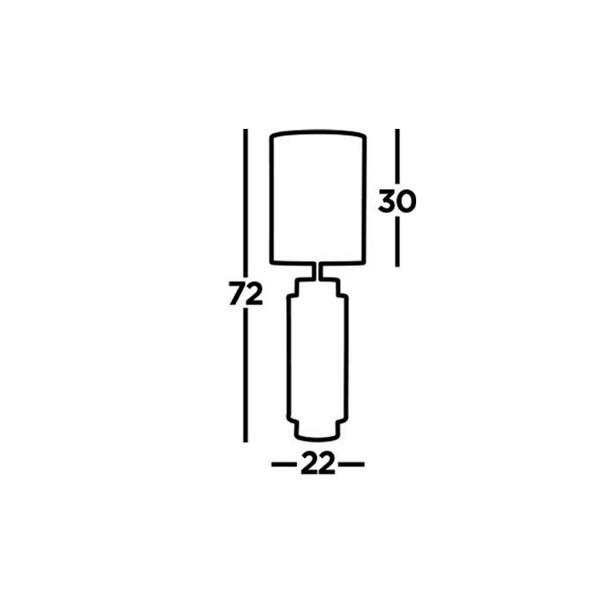 Searchlight - Lampada da tavolo FLASK 1xE27/60W/230V verde