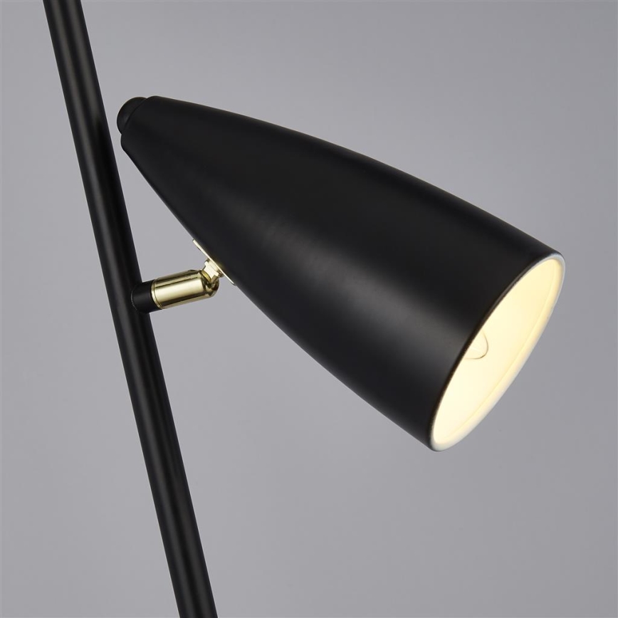 Searchlight - Lampada con piedistallo STYLUS 2xE14/7W/230V nero