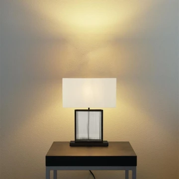 Searchlight - Lampada da tavolo CLARENDON 1xE27/60W/230V nero
