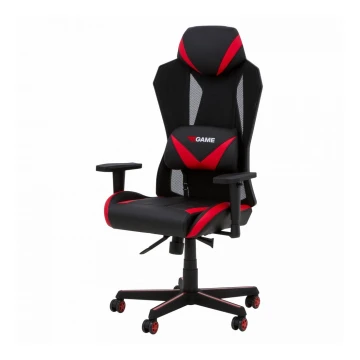 Sedia da gaming nera/rossa