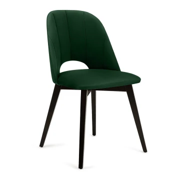 Sedia da pranzo BOVIO 86x48 cm verde scuro/faggio