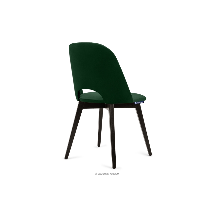 Sedia da pranzo BOVIO 86x48 cm verde scuro/faggio