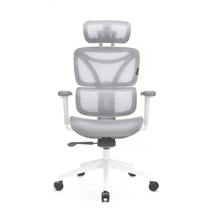 Sedia da ufficio ergonomica LEVANO grigio/bianco/nero