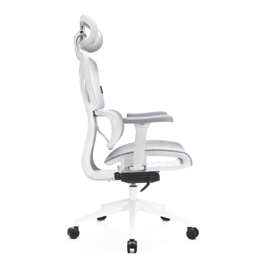 Sedia da ufficio ergonomica LEVANO grigio/bianco/nero