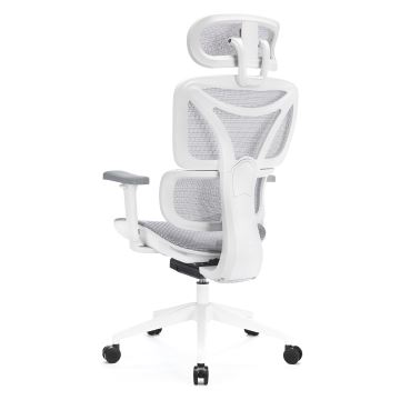 Sedia da ufficio ergonomica LEVANO grigio/bianco/nero