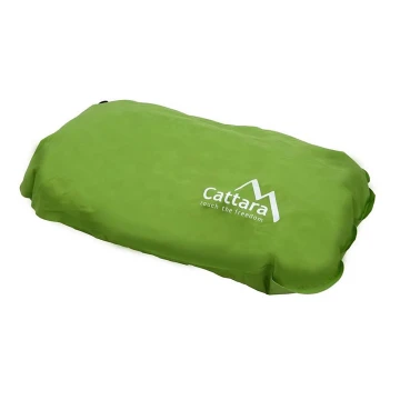 Self-inflating pillow verde