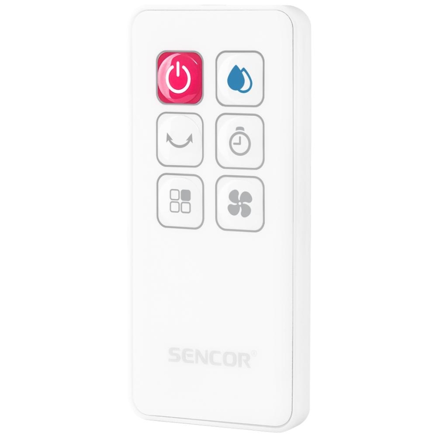 Sencor - Raffreddatore d'aria mobile con display a LED 3in1 70W/230V bianco + Telecomando