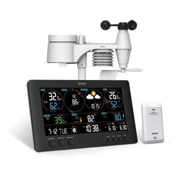 Sencor - Stazione meteo professionale con display LCD a colori 1xCR2032 Wi-Fi