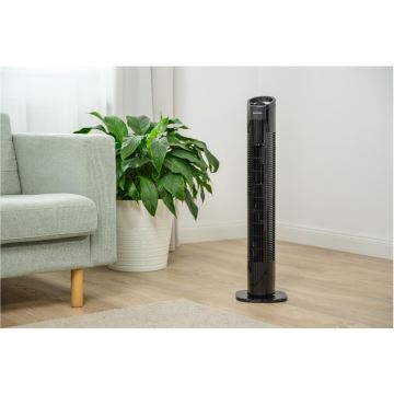 Sencor - Ventilatore con supporto 50W/230V nero