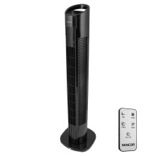 Sencor - Ventilatore da pavimento 50W/230V nero + telecomando