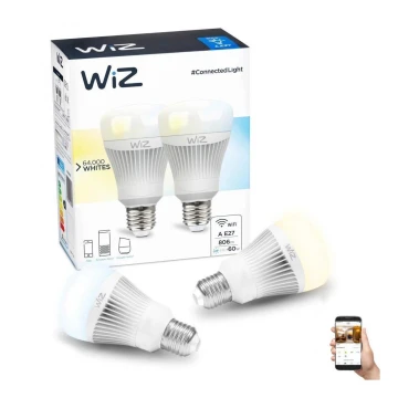 SET 2x Lampadina LED Dimmerabile E27/11,5W/230V 2700-6500K Wi-Fi - WiZ