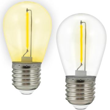 SET 2x Lampadina LED PARTY E27/0,3W/36V giallo