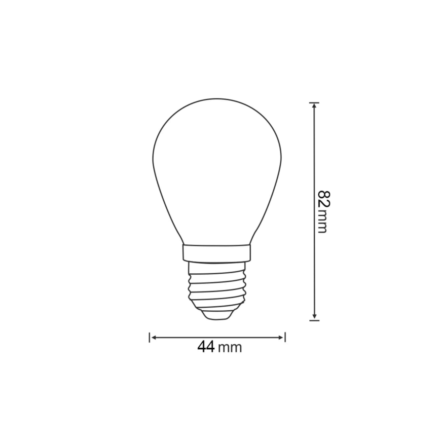 SET 2x Lampadina LED PARTY E27/0,3W/36V rosso