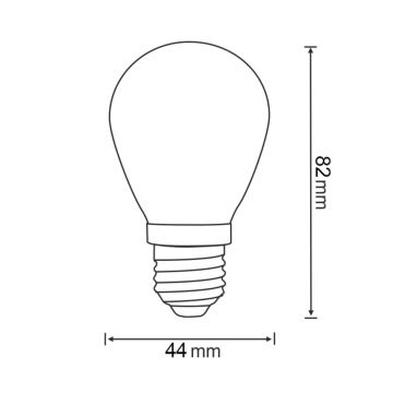 SET 2x Lampadina LED PARTY E27/0,3W/36V viola