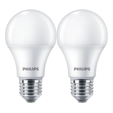 SET 2x Lampadina LED Philips A60 E27/10W/230V 4000K