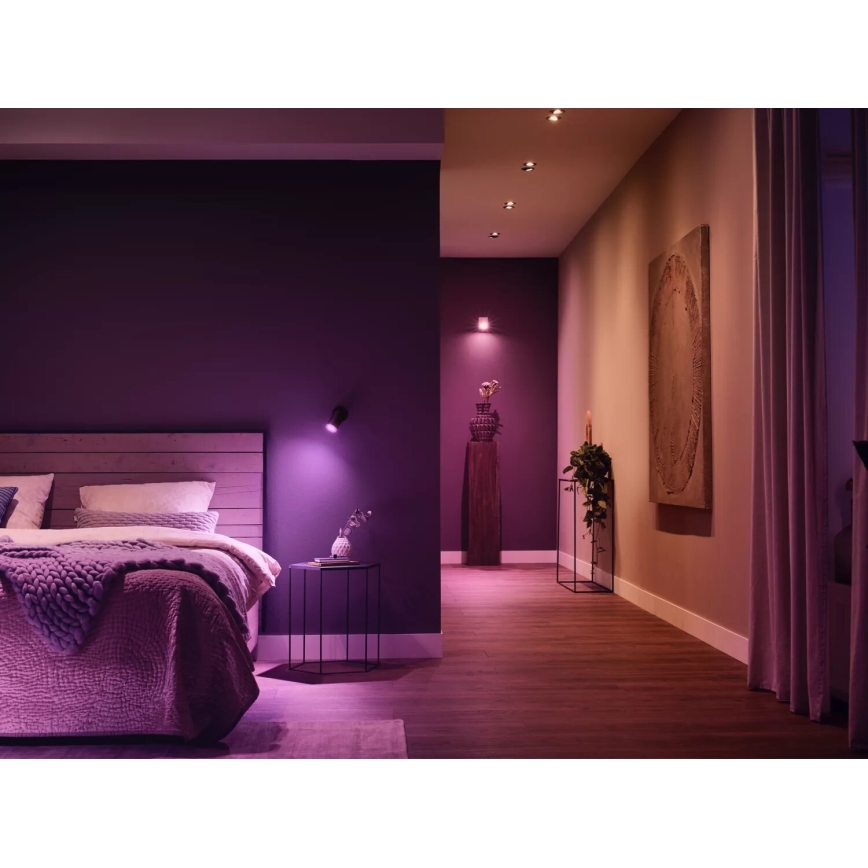 SET 2x Lampadina LED RGBW dimmerabile Philips Hue White And Color Ambiance GU10/4,2W/230V 2000-6500K