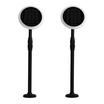 SET 2x LED Lampada solare orientabile GARDEN LED/3W/5V 42-80 cm 4000K IP65