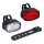 SET 2x LED Luce per bicicletta ricaricabile e dimmerabile 350 mAh IP44 rosso/bianco
