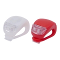 SET 2x Luce per bicicletta LED/1xCR2032 IP44 rosso/bianco