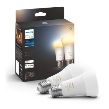 SET 2xLED Lampadina Dimmerabile Philips Hue WHITE AMBIANCE E27/6W/230V 2200-6500K