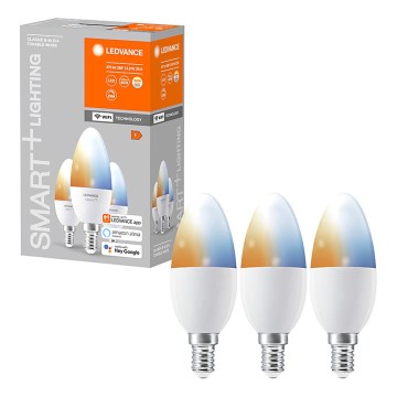 SET 3x Lampadina LED dimmerabile SMART+ E14/5W/230V 2700K-6500K Wi-Fi - Ledvance